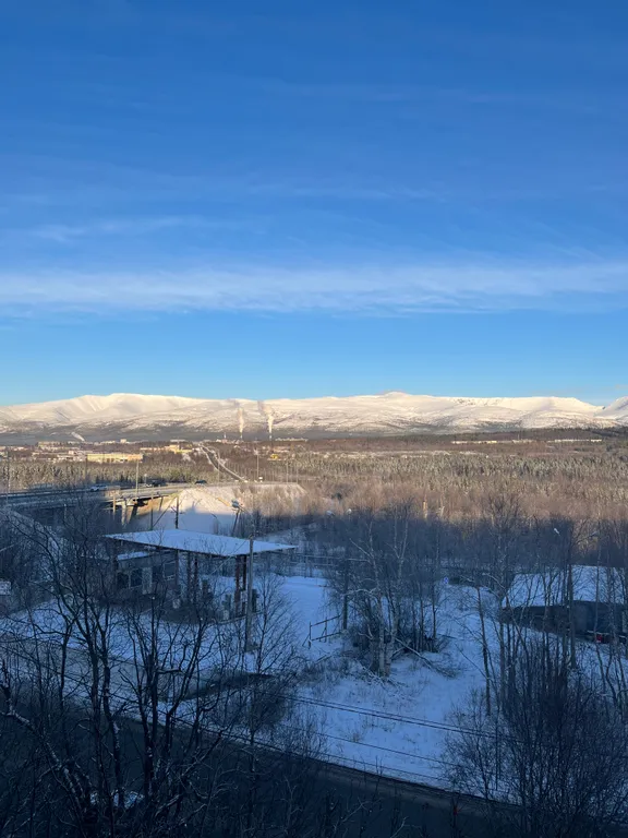 Квартира с видом на горы Хибины