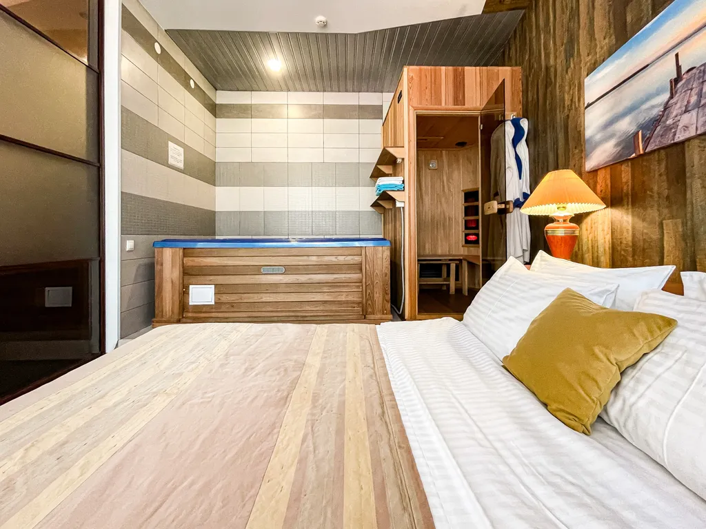 Квартира Квартира Номер студио с видом на море с собственной спа-зоной и кухней — Анапа