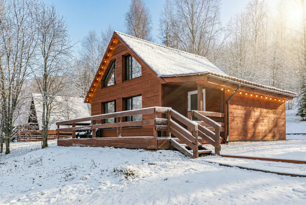 Уютные домики на берегу реки Косьва