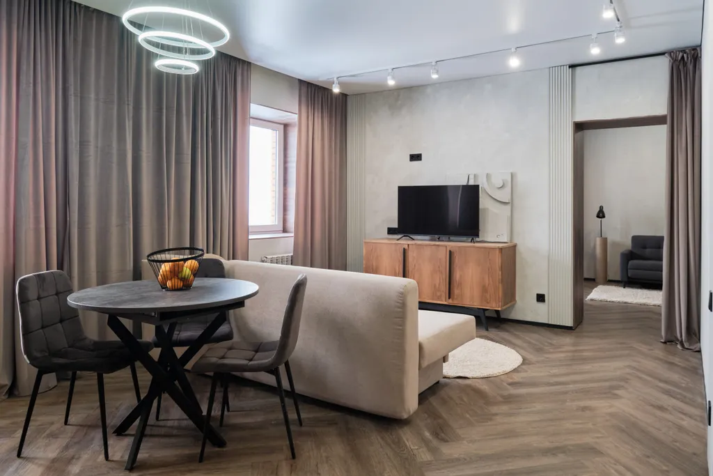 Стильные апартаменты с видом на закат