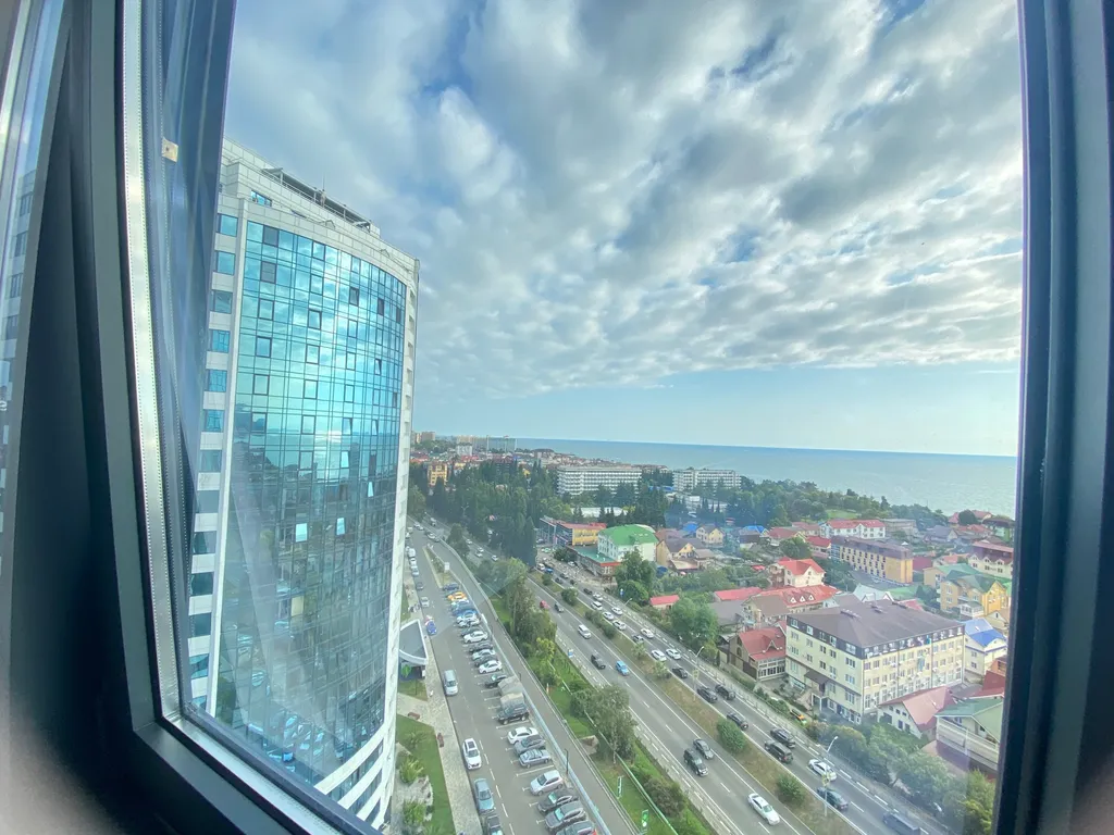 Квартира Квартира Уютная студия с панорамой на море, с бассейном на территории жк — Адлер