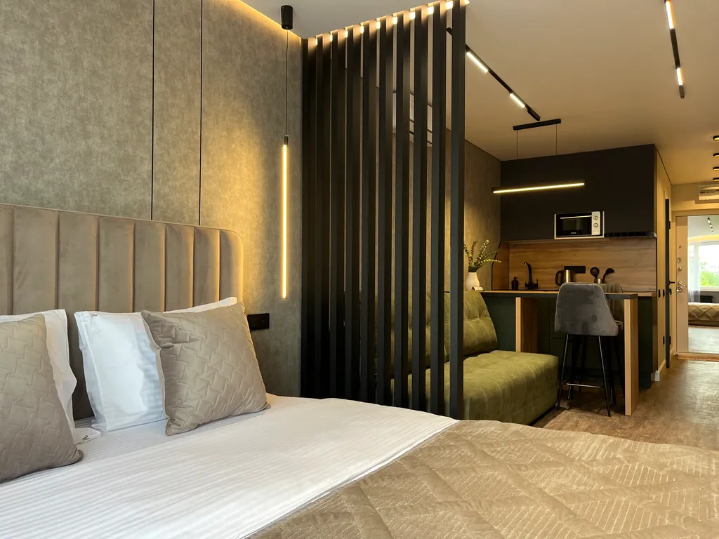 Квартира Квартира-студия с проектором в комплексе с бассейном — Ростов-на-Дону