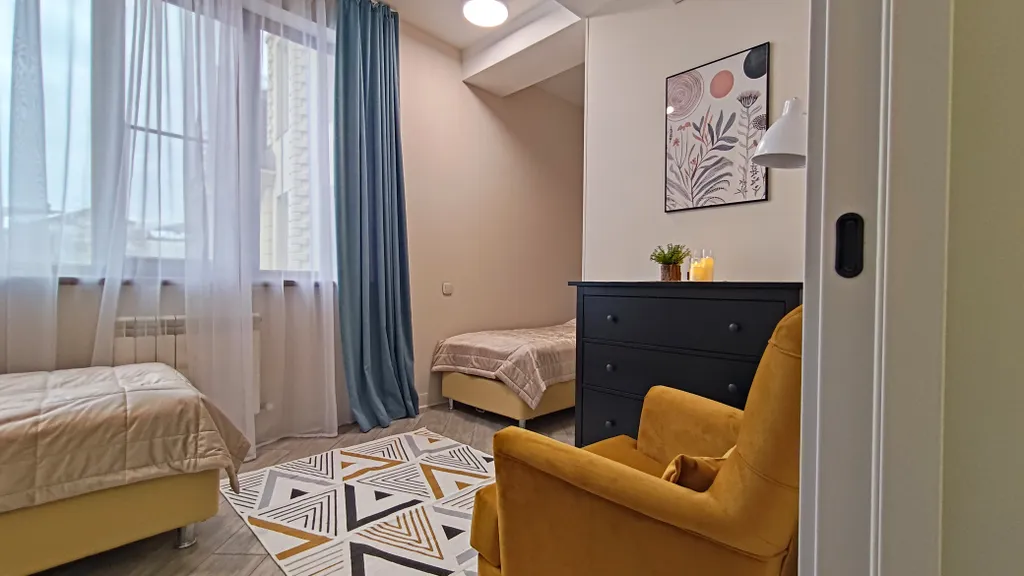 Дизайнерский апартамент с двумя спальнями