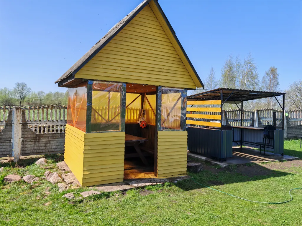 Домик-баня на озере Освейское