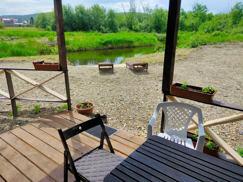 4 местный экодом с видом на пруд