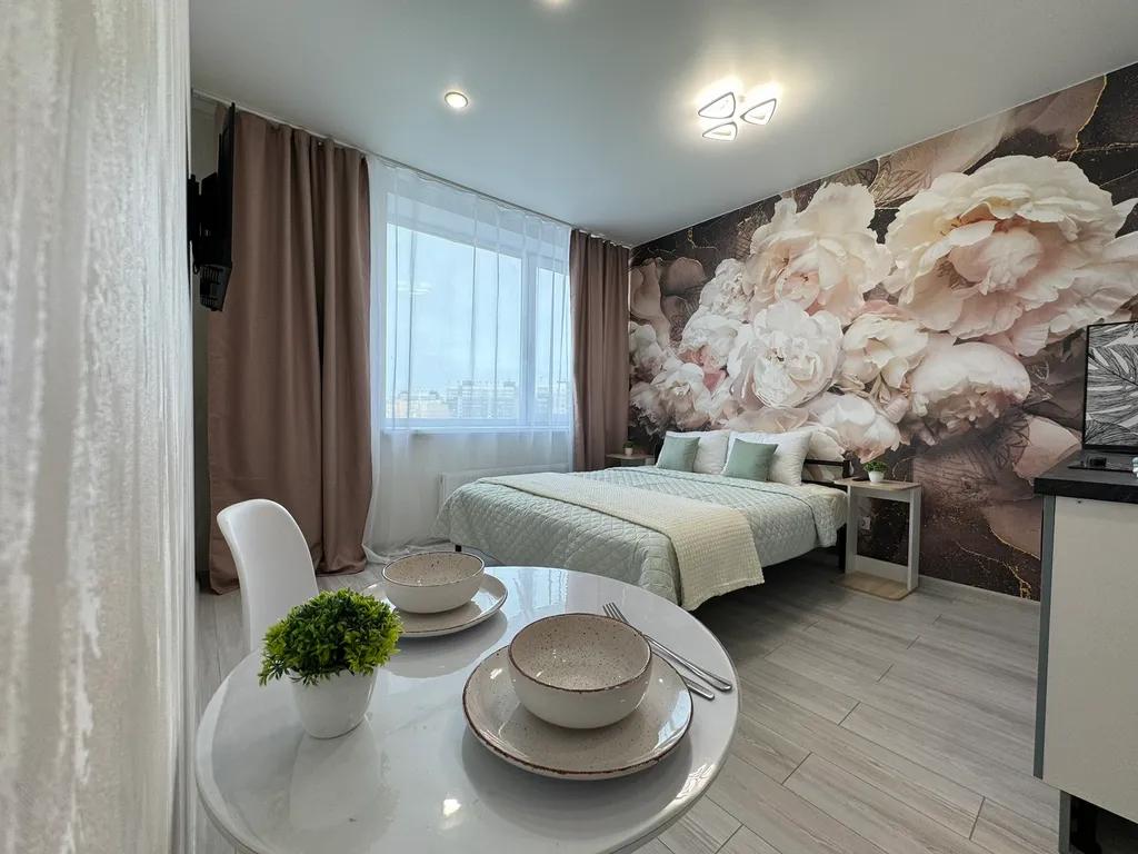 Квартира Квартира - Студия для 2х гостей в новом доме. Скидка от 5 ночей! — Тюмень