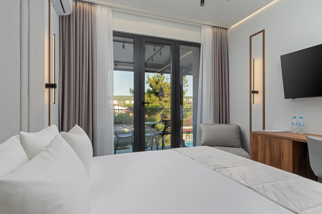 Квартира Квартира Стандарт с балконом с двуспальной или двумя односпальными кроватями — Геленджик