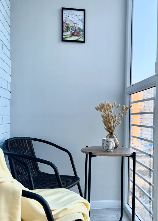 Квартира Уютная студия с видом на метромост — Омск