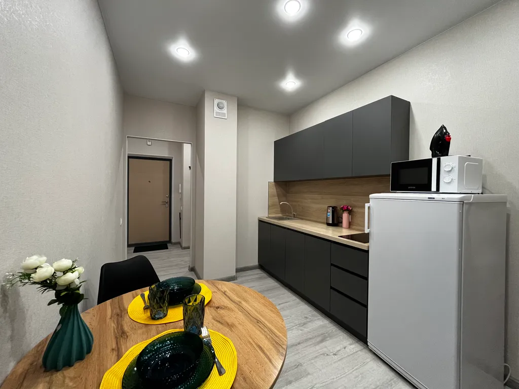 Уютная квартира на 18-ом этаже с видом на город