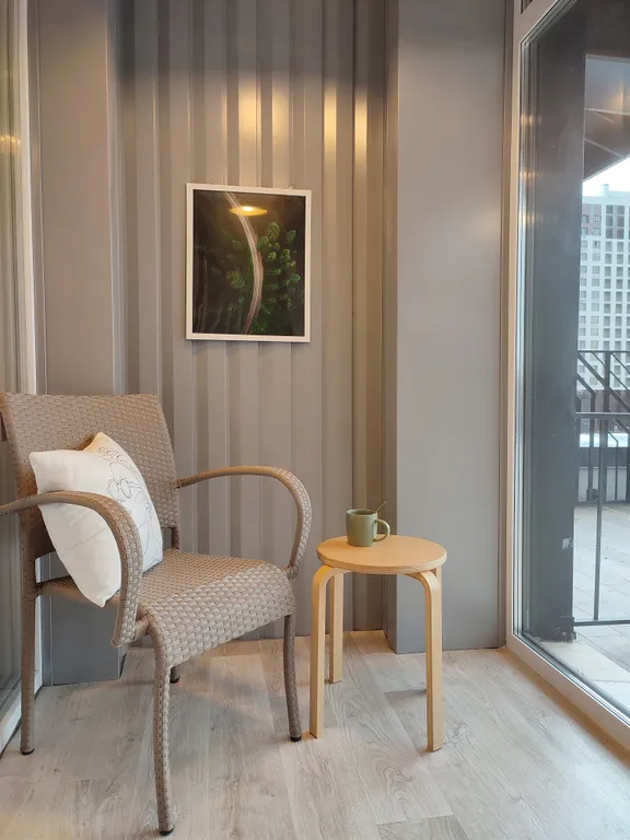 Люкс евро квартира с террасой около Планеты