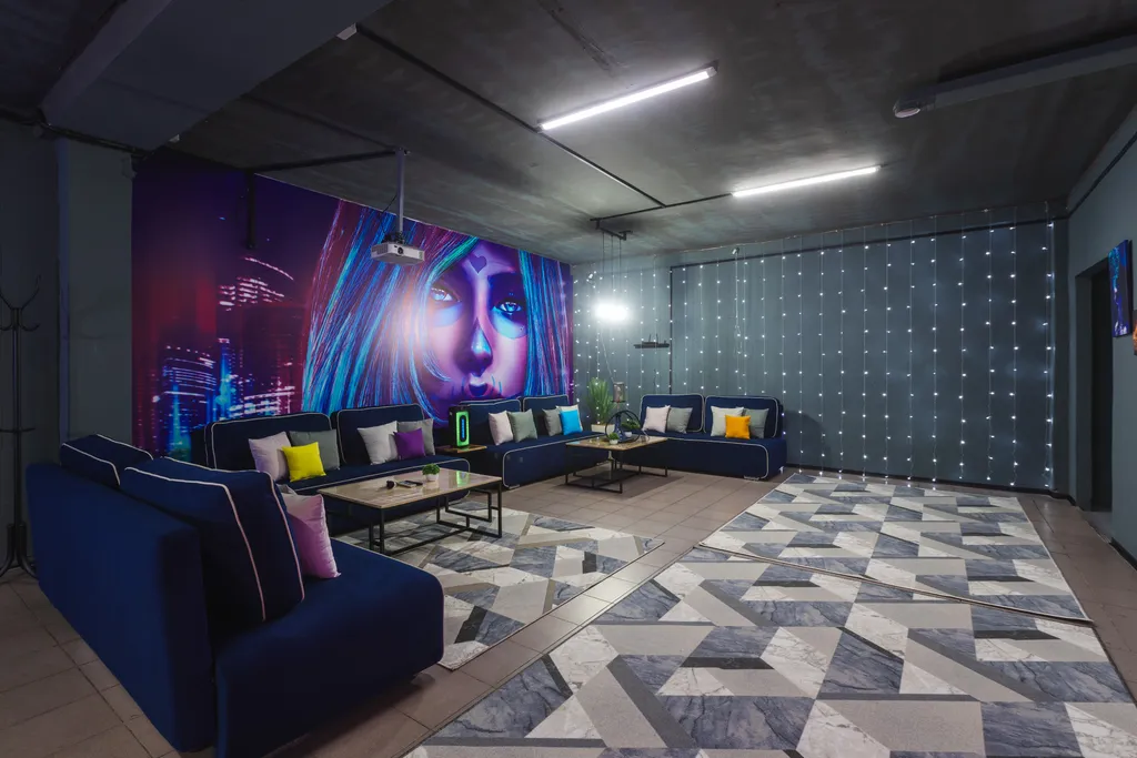 Квартира в стиле Лофт с караоке для дня рождения