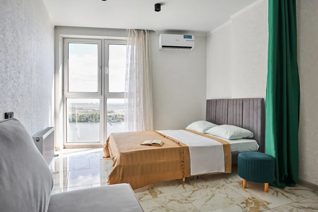 Шикарная студия с прекрасным видом на дон, с 25 этажа, для романтика