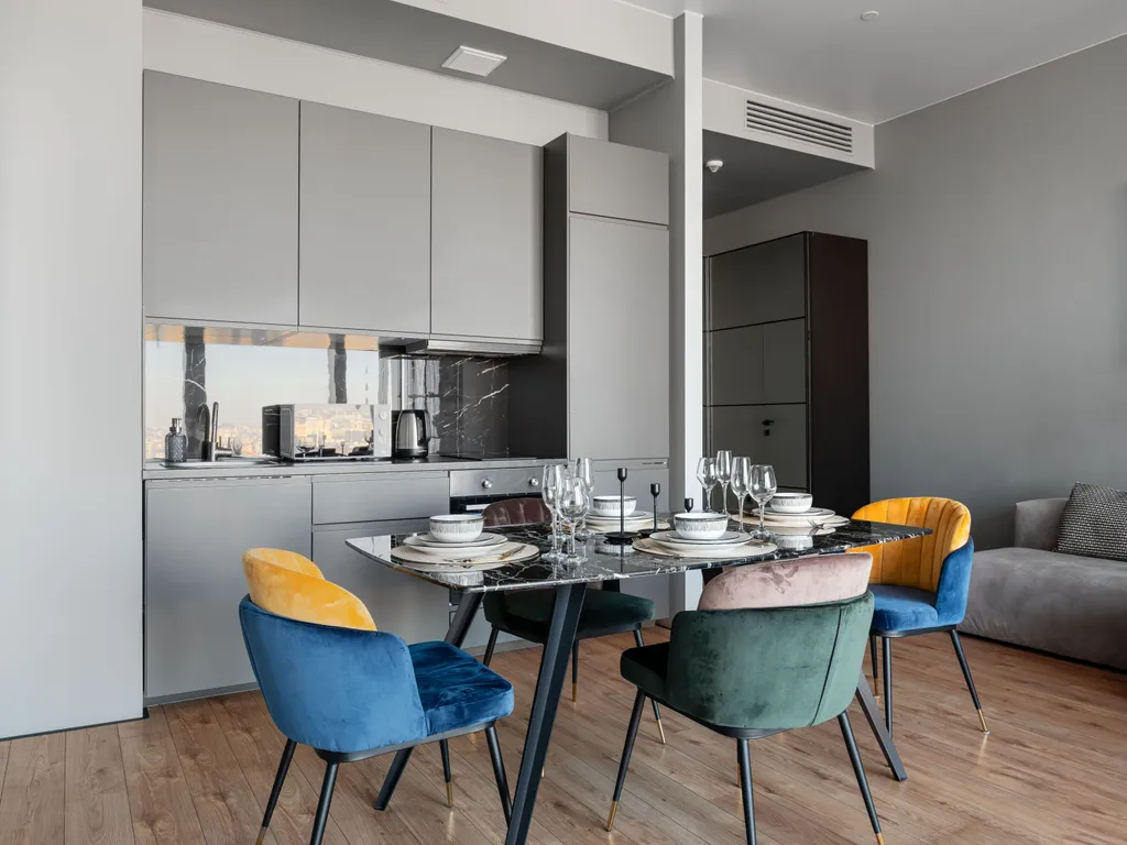 Neva City 43 этаж 51 м2 панорамный вид на небоскребы и город