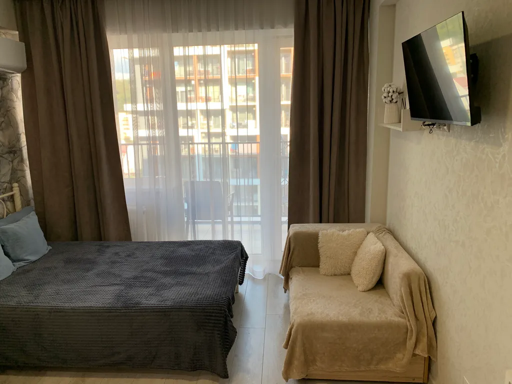 Уютная элитная студия на самом берегу Черного моря в элитном ЖК