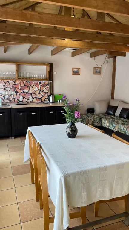 Дом из сруба с баней и бассейном