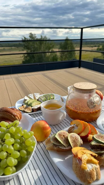 Стильный дом с панорамным видом и банным чаном