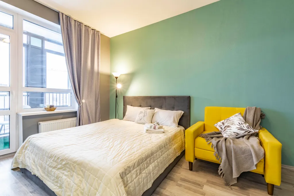 Студия с лоджией для 3 гостей