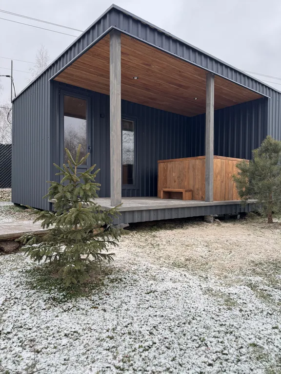 Дом в сканди стиле в тихом, спокойном месте у леса со всеми удобствами