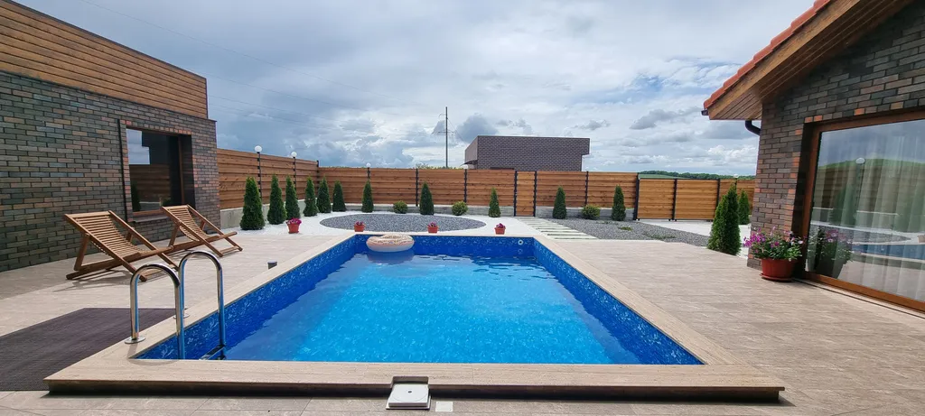 Уютный дом с термальным бассейном и баней