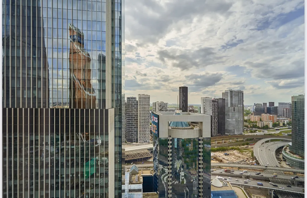 Евродвушка в neva towers 30 вид на закрытый парк