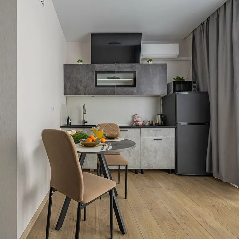 Уютная студия с современным ремонтом рядом с центром