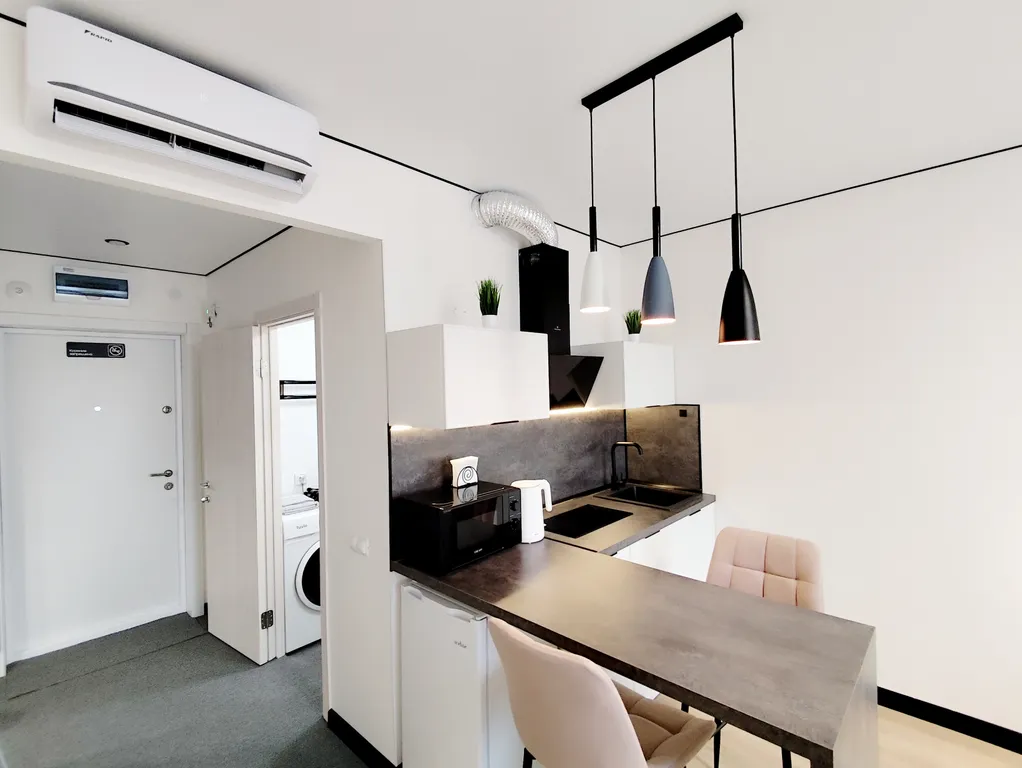 Студия с кондиционером в новом доме