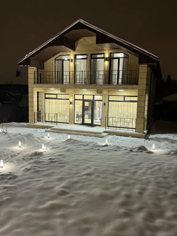 Дом с баней на дровах и мангальной зоной