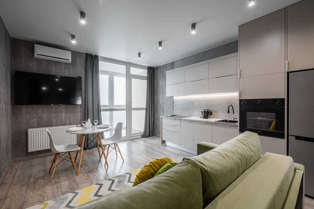 Квартира Шикарная студия с видом на парк Челюскинцев — Минск