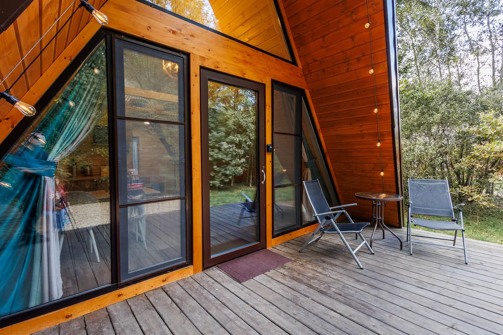 Коттедж Коттедж А-фрейм для отдыха в дубовом лесу — Кузяево