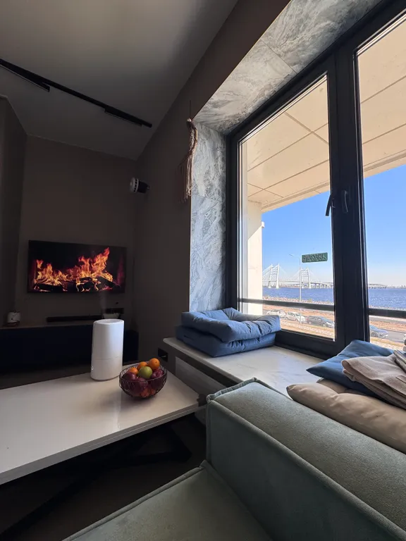 Квартира Фантастическая квартира с видом на Финский залив и лебедями из окна — Санкт-Петербург