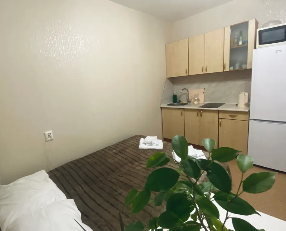 Уютная студия с видом на закат