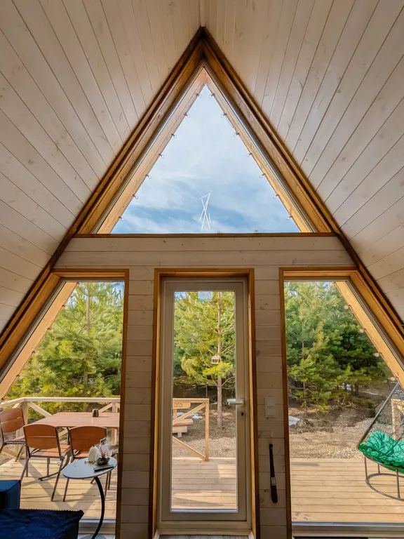 Уютный домик с чаном и баней в сосновом лесу