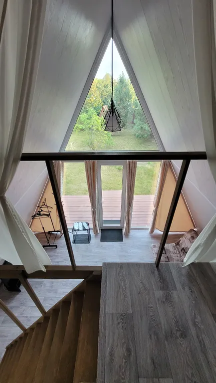 Дом A-frame с баней