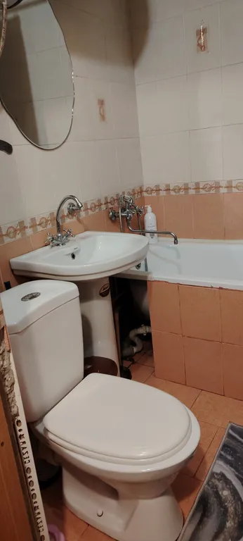 Двухкомнатная квартира с видом на горы и балконом