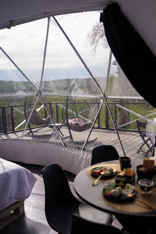 Глэмпгеокупол Домик на Оке