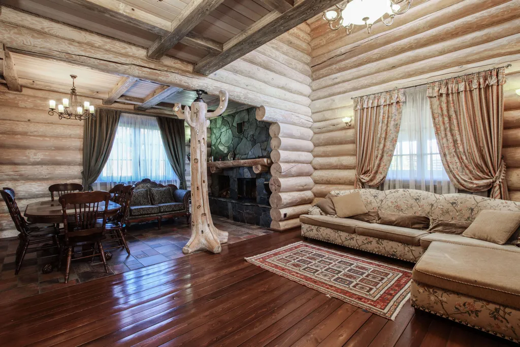 Шале с бассейном и видом на озеро