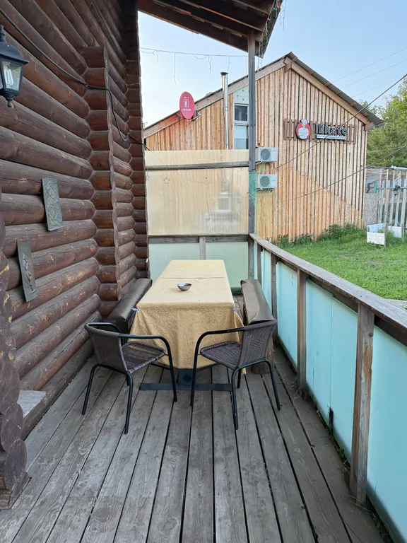 Срубовой дом с большим бассейном и шикарным видом на Жигулевские горы