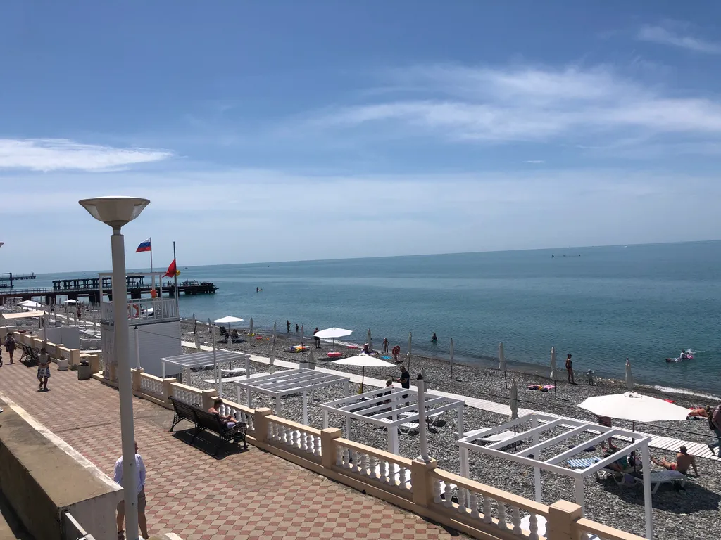 Квартира Квартира Vip студия с террасой и шезлонгами — Лазаревское