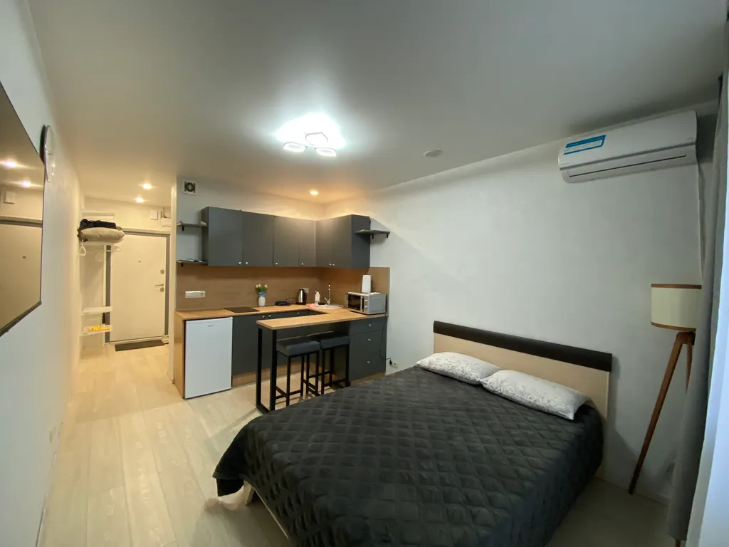 Уютная студия с видом на река Волга