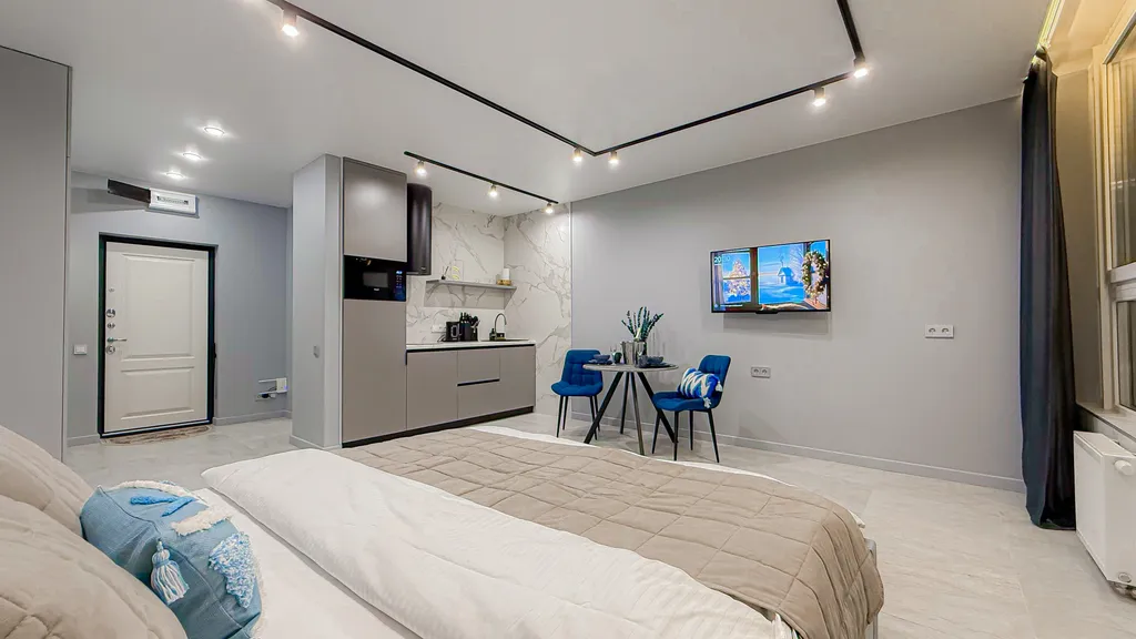 Квартира Квартира Стильная Smart-студия с джакузи в центре Краснодара — Краснодар