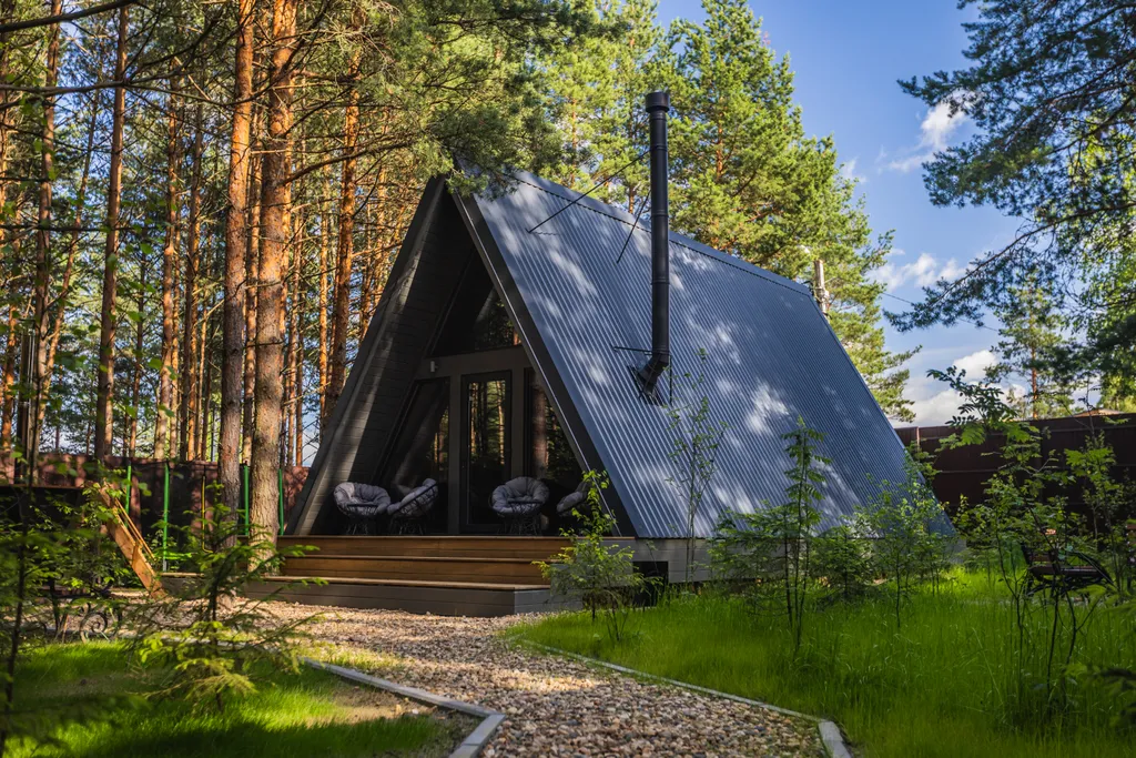 Коттедж Коттедж А-Фрейм грей — Павловский Посад