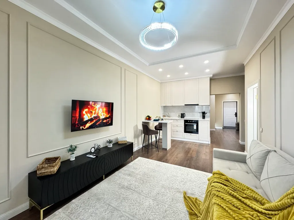 Евродвушка в ЖК Комфорт Сити с видом на горы, рядом с ТЦ MEGA