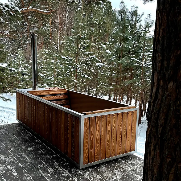 Дом с купелью и камином