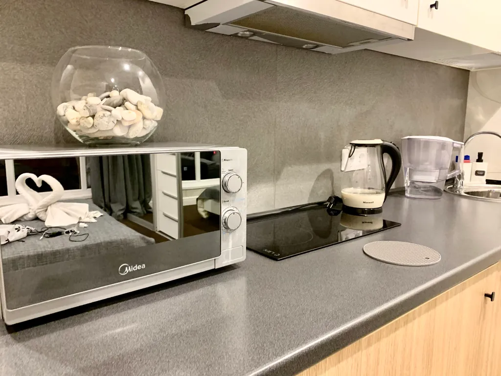 Панорамная студия на берегу моря