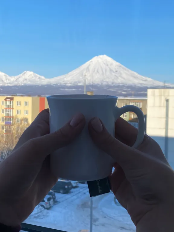 Уютная квартира с видом на вулкан