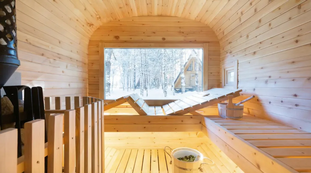 Домик A-Frame с купелью