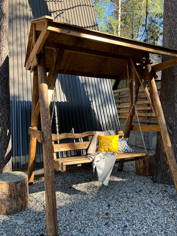 Pine house А-frame домик