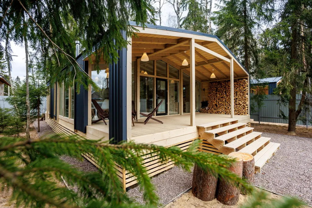 Коттедж Красивый дом в ёлках — аренда посуточно в Сертолово