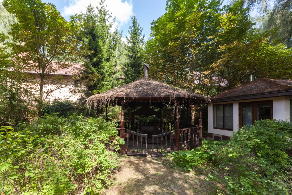 Загородный дом с бассейном, сауной и собственным лесом на участке