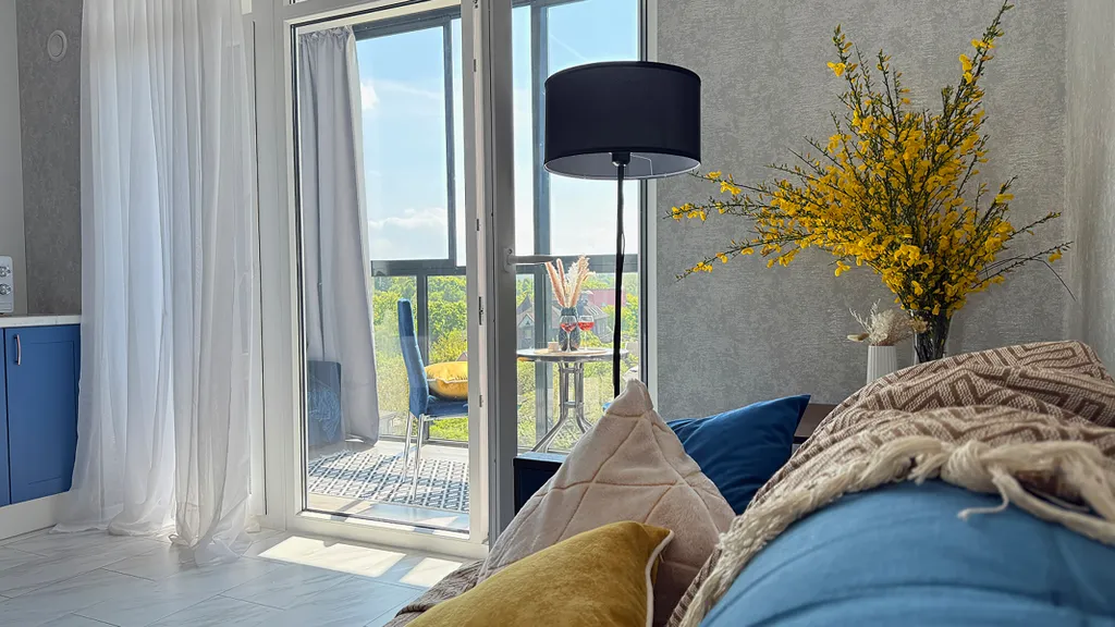 Квартира Квартира Уютная светлая студия с панорамным видом — Светлогорск